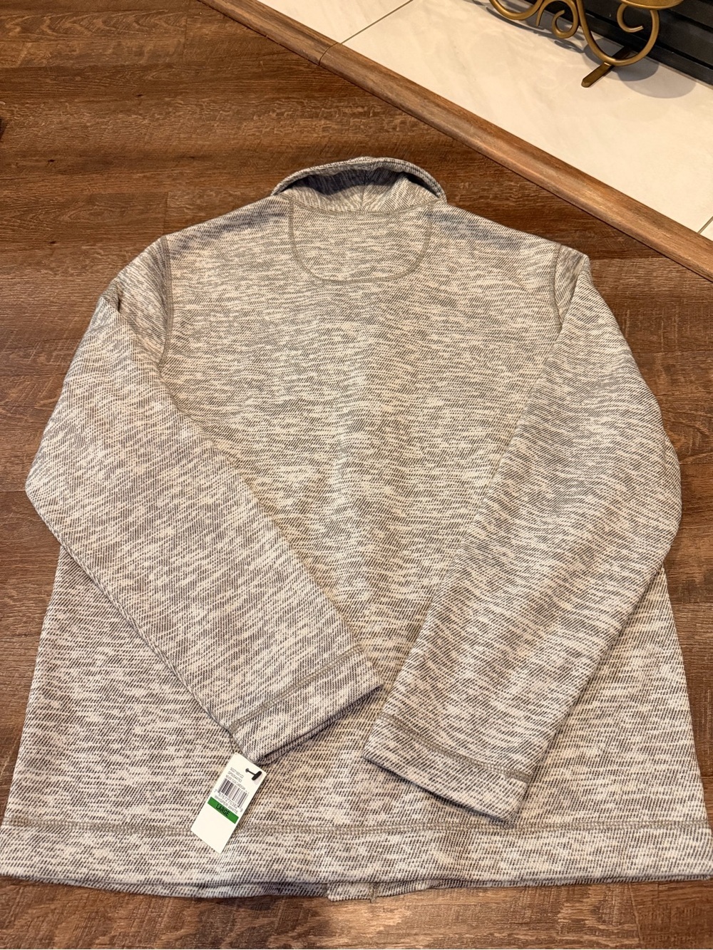Van Heusen Never Tuck Life Large Slim Fit Fleece Button Front Shirt Jacket NWT - Picture 8 of 8